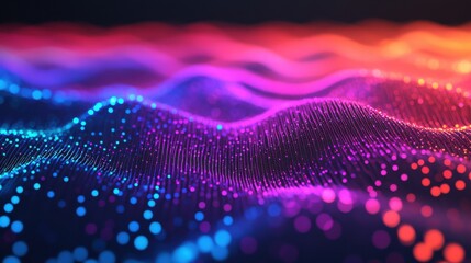 Poster - Colorful Waves of Data Flow in Fiber Optic Networks