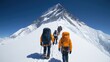 © Aniwat - Climbers Ascending the North Face of Mount Everest
