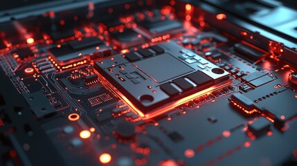Poster - High Performance Laptop Battery Close Up