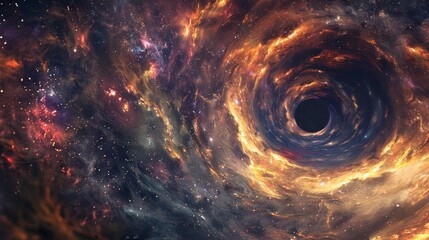 Cosmic Vortex: A Black Hole in the Galaxy