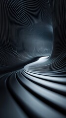 Wall Mural - abstract architecture: futuristic tunnel design