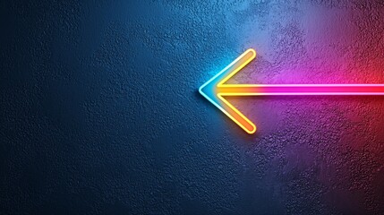 Poster - Vibrant Colorful Arrows on Smooth Asphalt Highway - Modern Aesthetic with Glowing Edges and Dynamic Lines for Creative Projects
