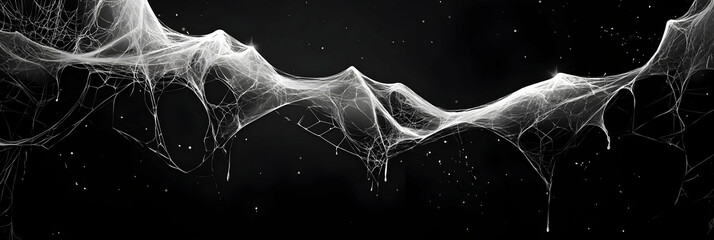 White Spider Web on Black Background, spider webs, cobweb, cobwebs, white web, creepy