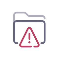 Warning signal icon symbol vector image Illustration