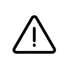 Warning signal icon symbol vector image Illustration