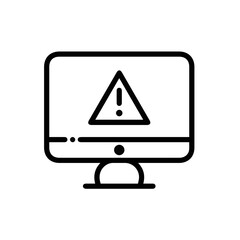 Warning signal icon symbol vector image Illustration