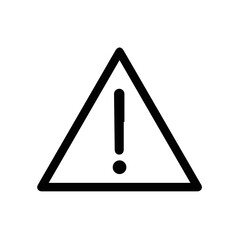 Warning signal icon symbol vector image Illustration