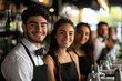 © mertingen - Group of smiling restaurant waiters and waitresses