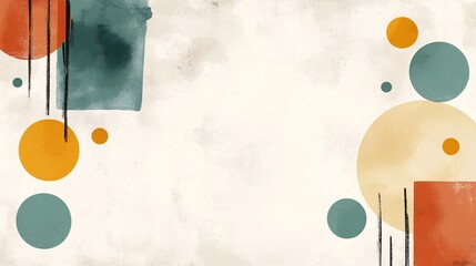 Poster - Abstract Colorful Background with Geometric Shapes