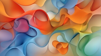 Poster - Swirling Liquid Colors in Dynamic Patterns