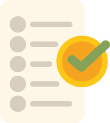 Poster - checklist is showing a completed task with a check mark icon