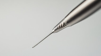 Poster - Close-Up of a Surgical Needle Being Threaded