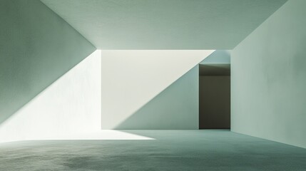 Poster - Dynamic Business Space with Clean Lines and Bright Light