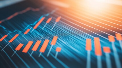 Poster - Financial Charts in a Bright Business Environment
