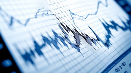 Poster - Financial Investment Charts with Soft Light Background