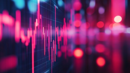 Poster - Financial Market Analysis with Bright Charts and Contrast
