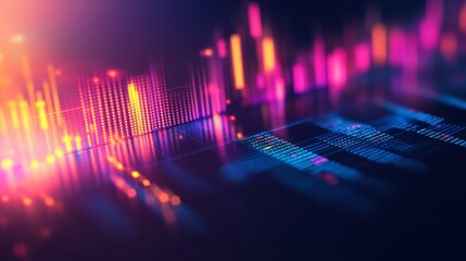Poster - Financial Market Analysis with Colorful Charts