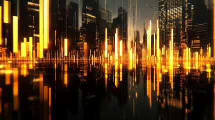 Poster - Modern 3D Market Analysis with High Contrast Design