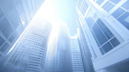 Poster - Modern Business Landscape in High Contrast 3D Style