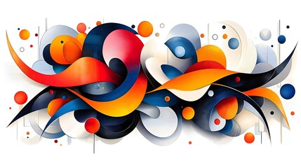 Poster - Abstract shape expanding and unfolding into a complex intricate geometric design showcasing the potential and transformation of a simple form into an elaborate visually captivating