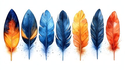 Poster - Detailed depicting the transformation of a feather into a vintage quill pen symbolizing the evolution of creative writing and the transformation of analog to digital tools for literary expression
