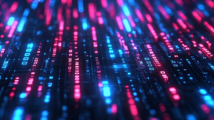 Leinwandbilder - Futuristic Technology Background with Soft Lighting Effects