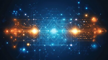 Poster - Striking Abstract Visual Representation of Connectivity