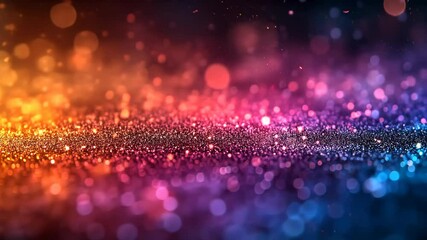 Aufkleber - Colorful glittering bokeh background, abstract light concept
