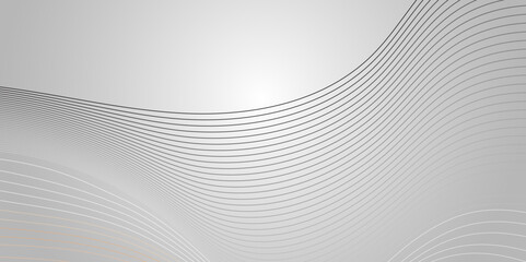 Canvas Print - Abstract wave line vector background for backdrop or presentation.