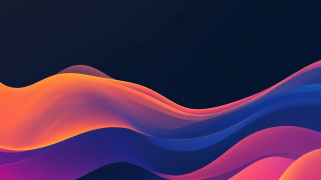 A minimalist digital background with gradient colors and simple, clean lines, creating a smooth, modern look for tech presentations or UI/UX design