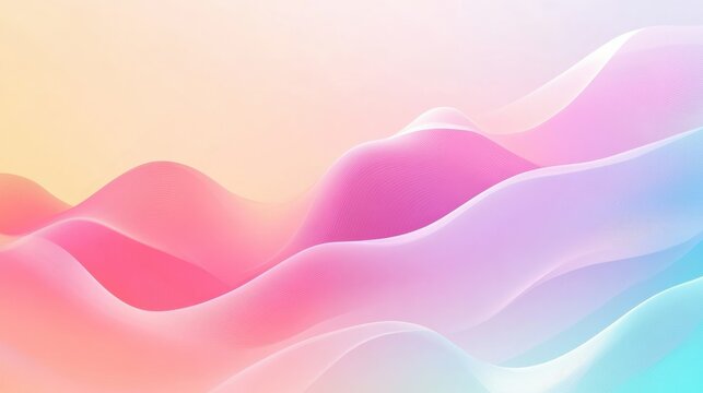 A minimalist digital background with gradient colors and simple, clean lines, creating a smooth, modern look for tech presentations or UI/UX design