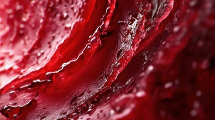 Poster - Detailed View of a Healing Wound in Vivid Color