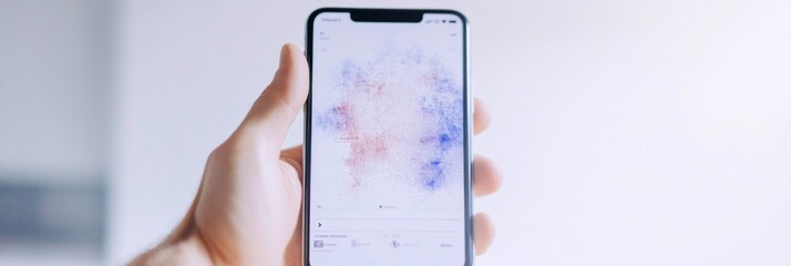 Poster - Modern Smartphone Showing Interactive Sports App UI Mockup