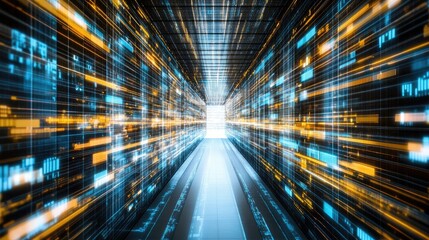 Poster - Dynamic e-commerce metrics displayed on a futuristic background with graphs, charts, and data visualizations, representing online retail trends and performance.