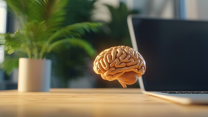 Poster - Holographic Brain in Modern Workspace Setting