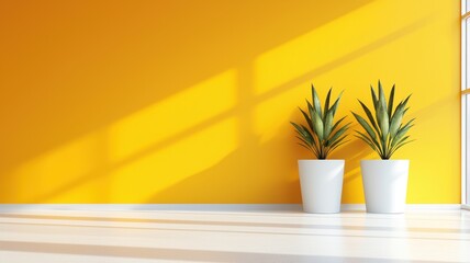 Aufkleber - Bright and Vibrant Workspace with Plants
