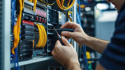 Poster - Technician Troubleshooting Advanced Diagnostic Tools