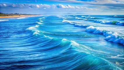 Scenic view of river meeting sea during high and low tide