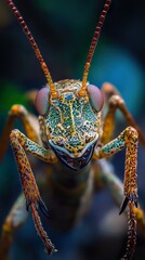 Poster - Close Up Macro Photography of a Colorful Insect