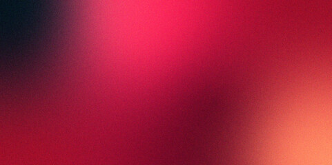 Leinwandbilder - Pastel red gradient foil shimmer background texture. Rough, grain, noise. Colourful bright spots. Grainy gradient background vibrant Dark red noise texture. 