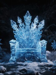 Wall Mural - Snowy Ice Throne