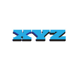 Fototapete - letter xyz 3d effect