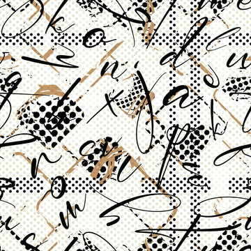 abstract background with alphabet	