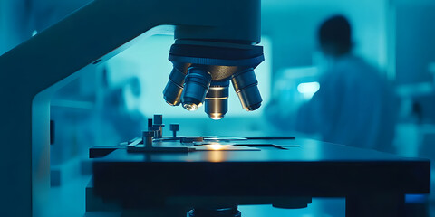 Wall Mural - microscope close-up, background, wallpaper