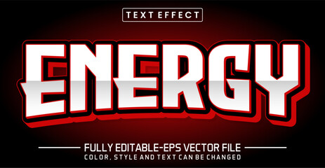 Poster - Energy font Text effect editable