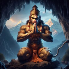 Wall Mural - Lord ram | Lord Hanuman | Hanuman Jayanti