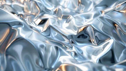 Wall Mural - 3d render of abstract art with surreal 3d organic ball in curve wavy smooth and soft bio forms in ma