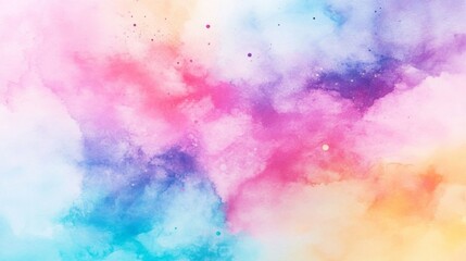 Poster - Gentle Pastel Watercolors with Soft Focus Background