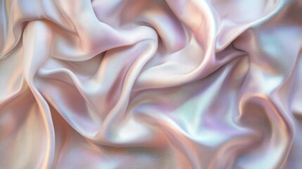 Poster - Iridescent Fabric with Gradient Tones Under Studio Lighting