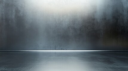 Poster - Polished Steel Background with High Contrast Lighting